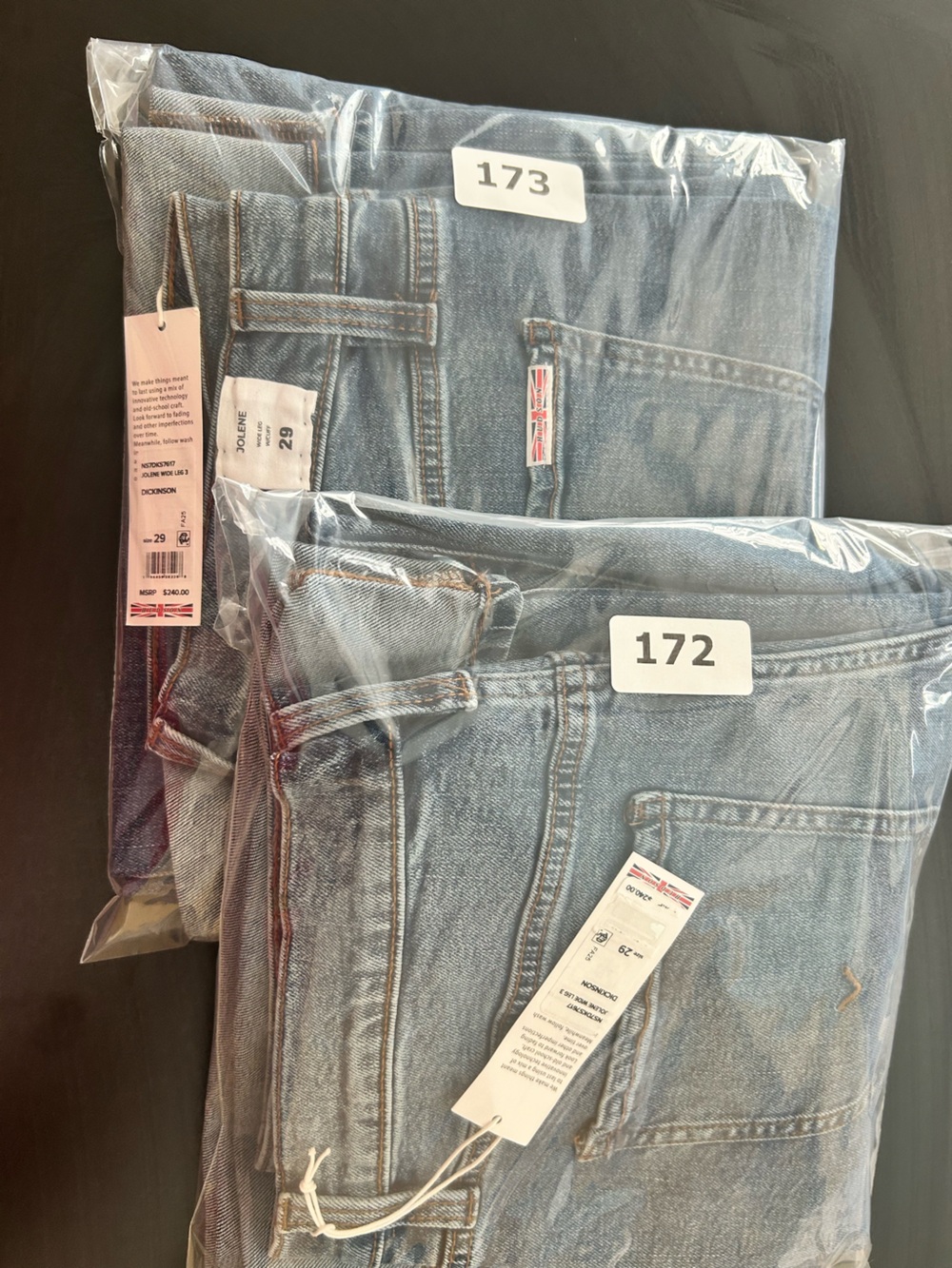 Hudson Jolene Wide Leg 3 Jeans in the Dickinson wash old money quiet luxury - Picture 12 of 16